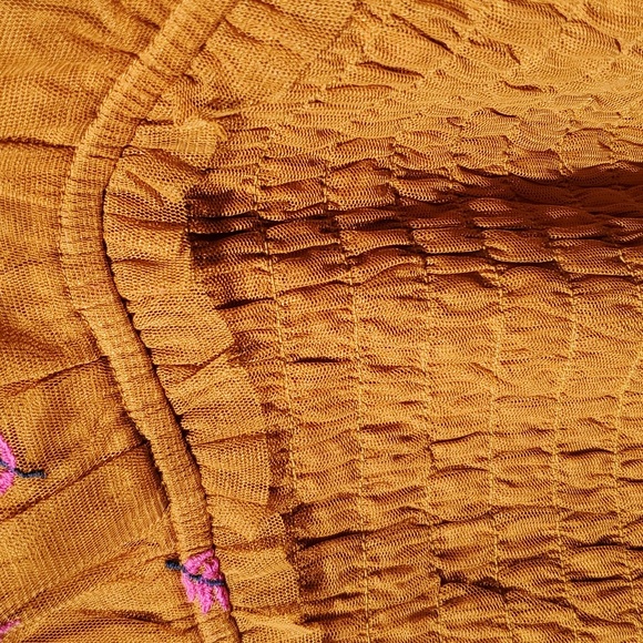 Anthro Floral Embroidered Top Small - Picture 4 of 16